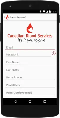 GiveBlood android App screenshot 5